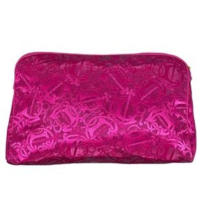 VTG Christian Dior Monogram Logo Medium Size Makeup Cosmetic Case Clutch Bag